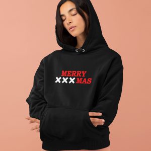 Amsterdam Kerst Hoodie Zwart Merry XXXmas