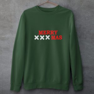 Amsterdam Kersttrui Groen Merry XXXmas Product