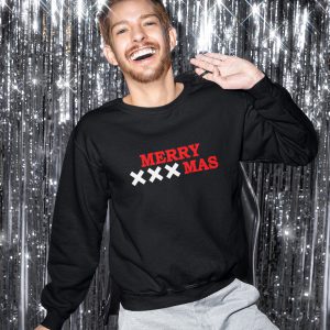 Amsterdam Kersttrui Zwart Merry XXXmas