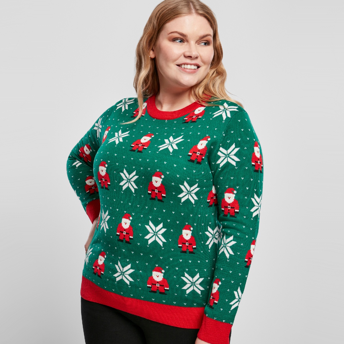 Toezicht houden Consumeren Achterhouden Foute Kersttrui Dames Groen Kerstmannen - Foute Kerstsweaters