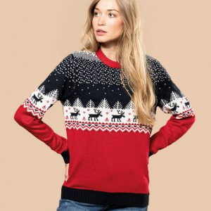 Foute Kersttrui Klassiek Rendier Dames 2