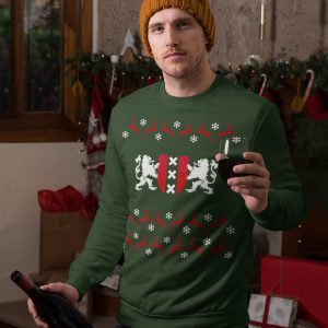 Groene Kersttrui Wapen van Amsterdam