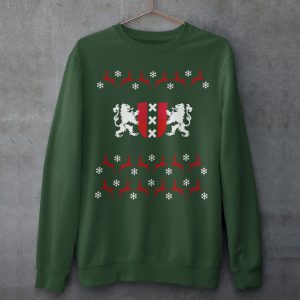 Groene Kersttrui Wapen van Amsterdam Productfoto