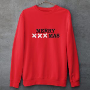 Kersttrui Rood Merry XXXmas Product