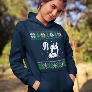 Friese Kerst Hoodie Navy It Giet Oan 2