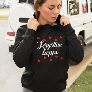 Friese Kerst Hoodie Zwart Krystlan Boppe 2