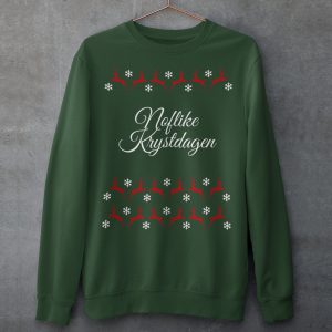 Friese Kersttrui Groen Noflike Krystdagen Rendieren Product