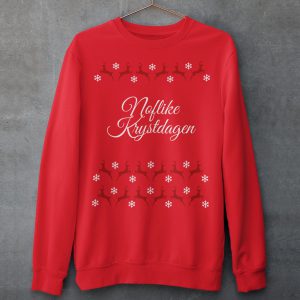 Friese Kersttrui Rood Noflike Krystdagen Rendieren Product