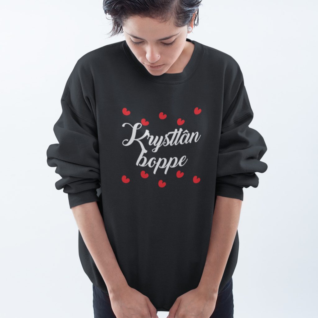 Friese Kersttrui Zwart Krystlan Boppe 2