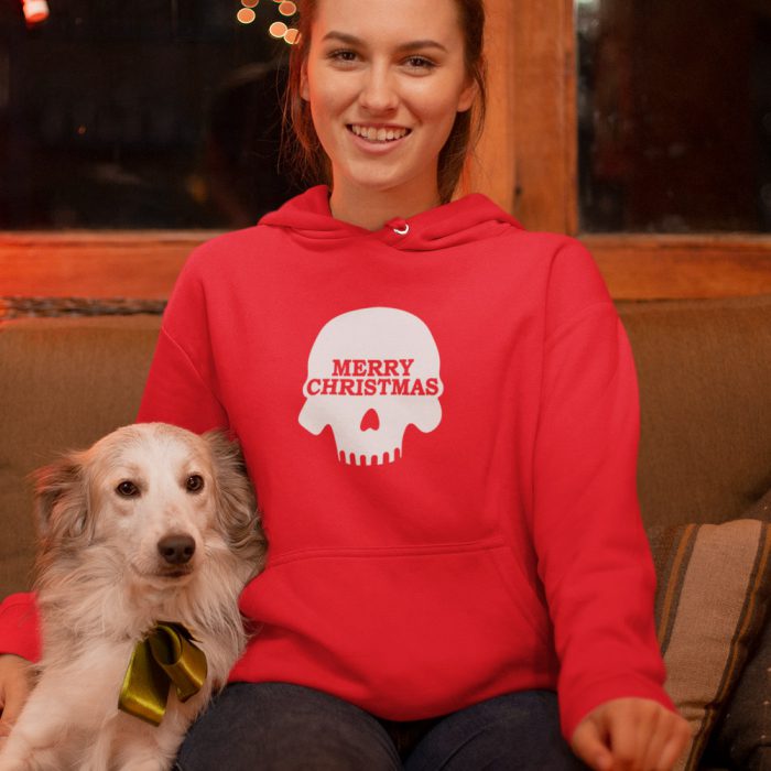 Merry Skull  Kerst Hoodie