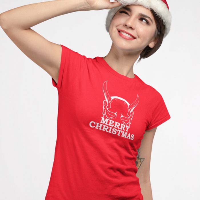 T-shirt Kerst Merry Horns