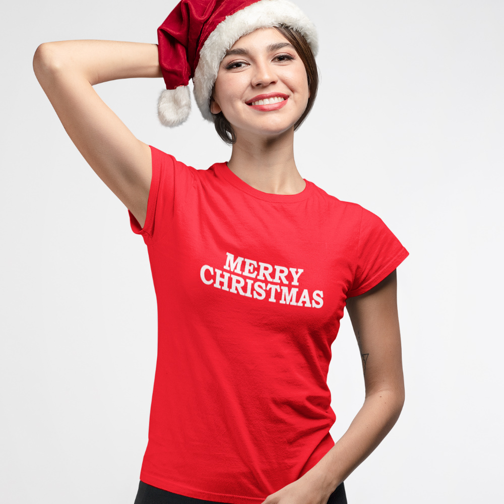 Kerst-T-Shirt-Merry-Christmas tekst