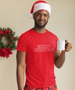 T Shirt Kerst Merry Christmas Tekst