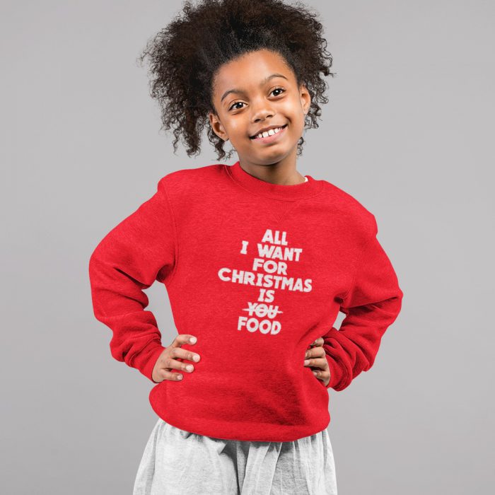 All I Want For Christmas Is Food Foute Kersttrui Kind
