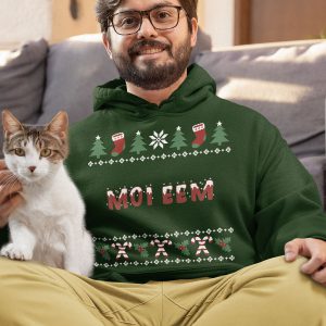 Groningse Kerst Hoodie Groen Moi Eem