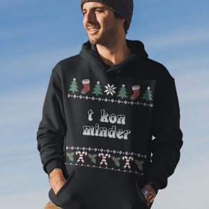 Groningse Kerst Hoodie Zwart T Kon Minder