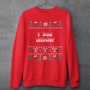 Groningse Kersttrui Rood T Kon Minder