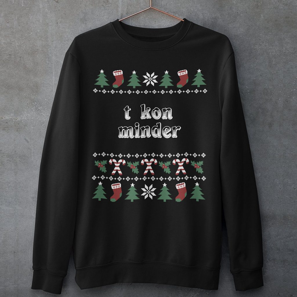 Groningse Kersttrui Zwart T Kon Minder