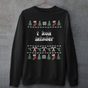 Groningse Kersttrui Zwart T Kon Minder