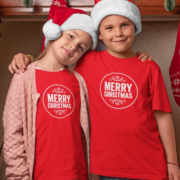 Kerst T-Shirt Merry Christmas Round Kind