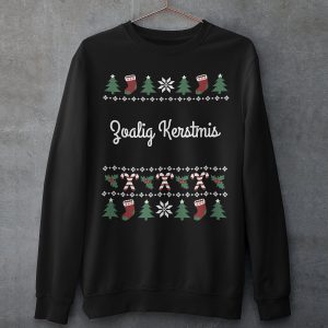 Kersttrui Zwart Zoalig Kerstmis