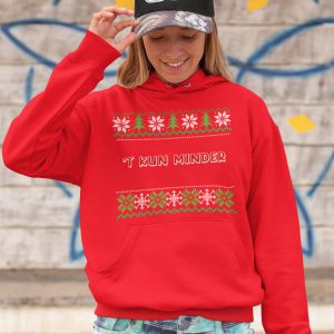 Kerst Hoodie Rood T Kun Minder