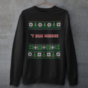 Kersttrui Zwart T Kun Minder
