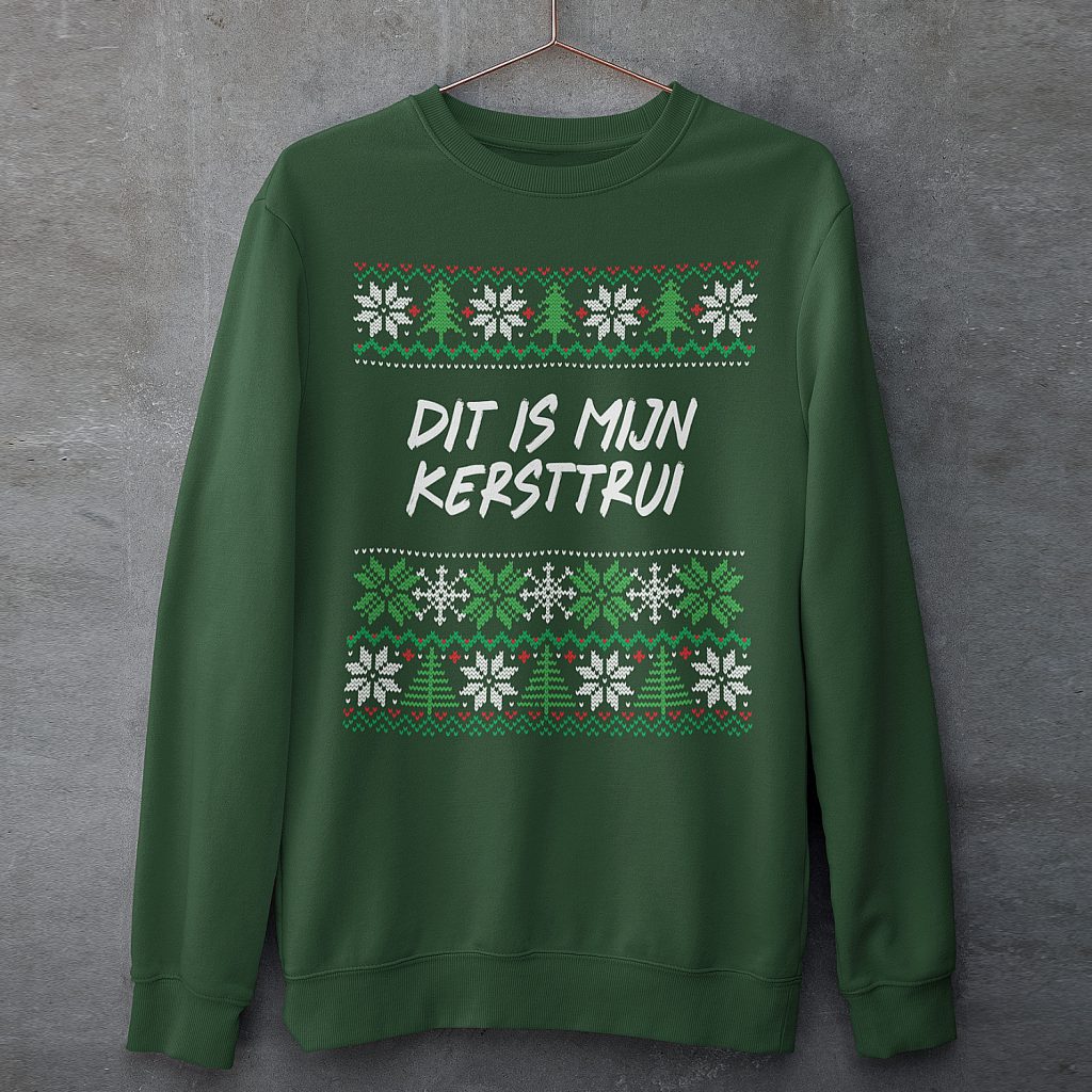 Foute Kersttrui Groen Dit Is Mijn Kersttrui