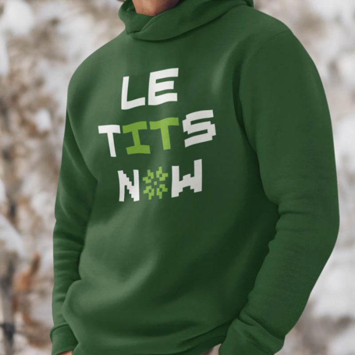 Foute Kerst Hoodie Groen Le Tits Now