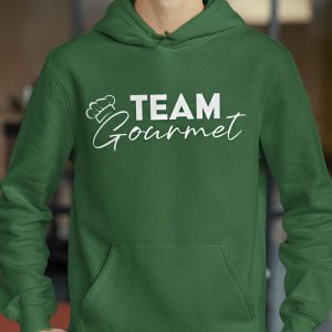 Foute Kerst Hoodie Groen Man Team Gourmet