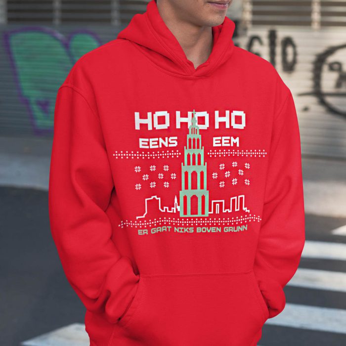 Foute Kerst Hoodie Rood Er Gaat Niks Boven Grunn