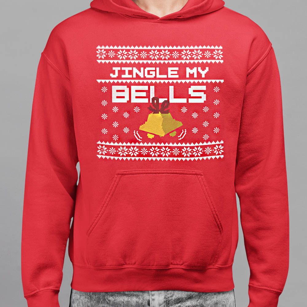 Foute Kerst Hoodie Rood Jingle My Bells