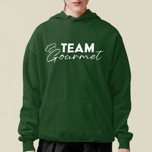 Foute Kerst Hoodie Vrouw Groen Team Gourmet
