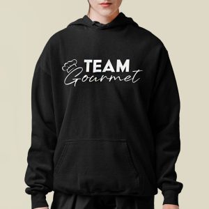 Foute Kerst Hoodie Vrouw Zwart Team Gourmet