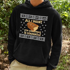 Foute Kerst Hoodie Zwart All i Want For Christmas Is Sukerbole