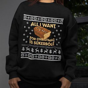 Foute Kerst Sweater Vrouw Zwart All i Want For Christmas Is Sukerbole
