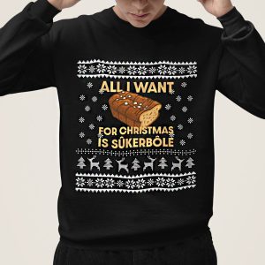 Foute Kerst Sweater Zwart All i Want For Christmas Is Sukerbole