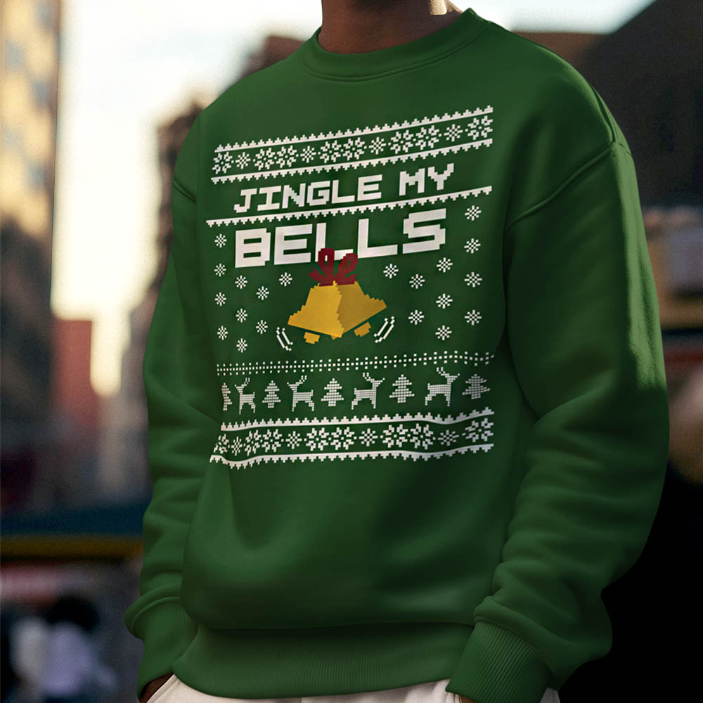 Foute Kerst Trui Groen Jingle My Bells