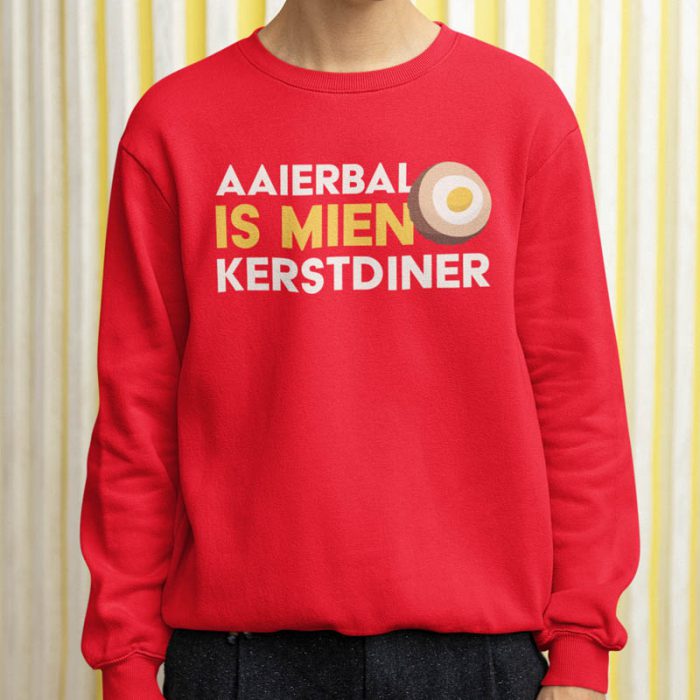 Foute Kerst Trui Rood Aaierbal Is Mien Kerstdiner