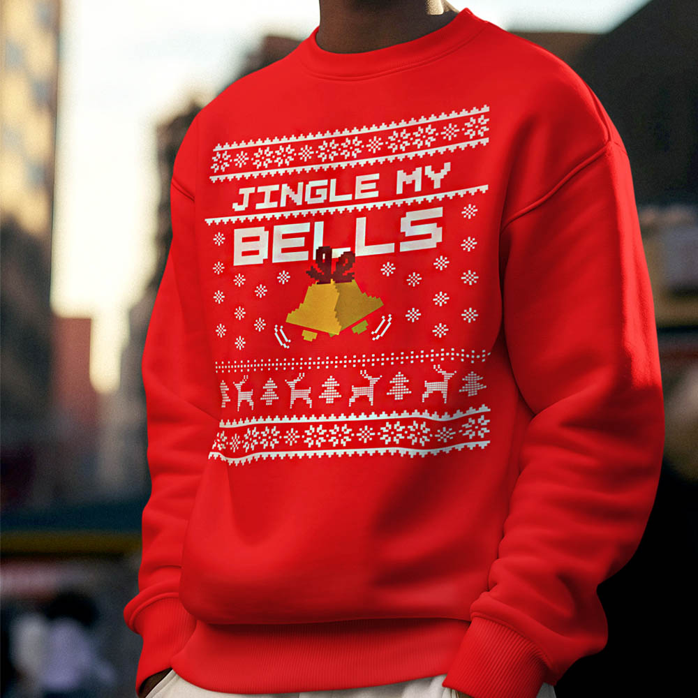 Foute Kerst Trui Rood Jingle My Bells