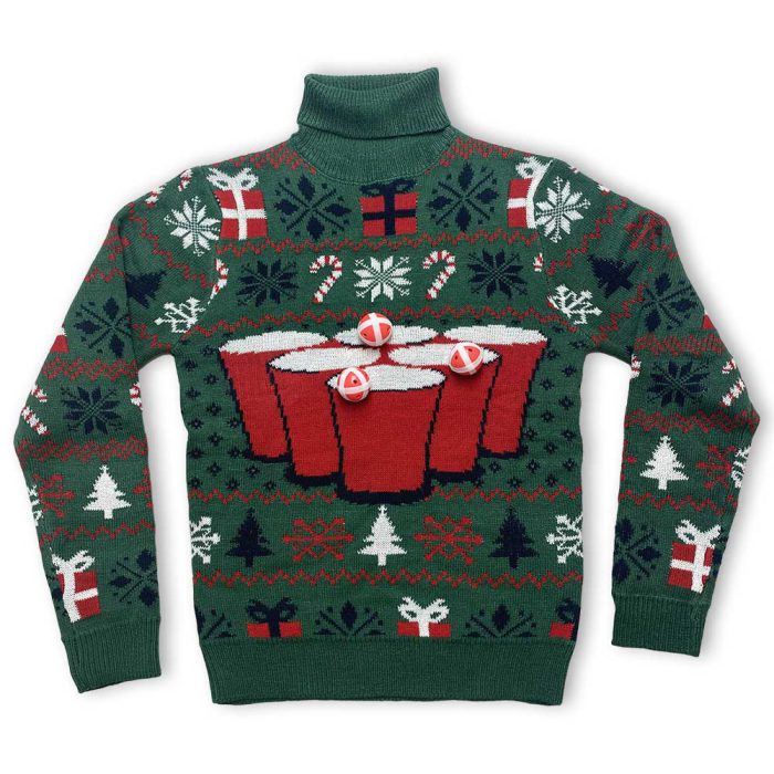 Foute kersttrui – Beerpong