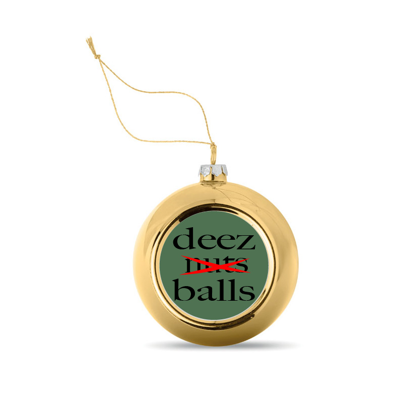 Kerstbal Goud Deez Balls