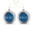 Kerstbal Zilver Blue Balls