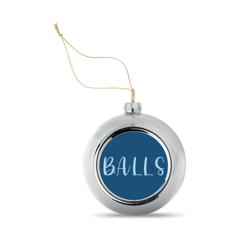 Kerstbal Zilver (Blue) Balls