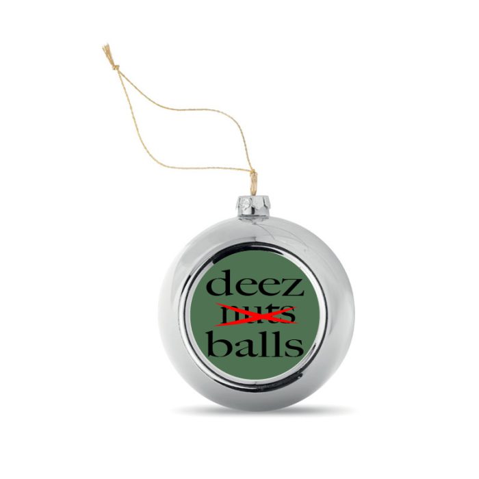 Kerstbal Zilver Deez Balls