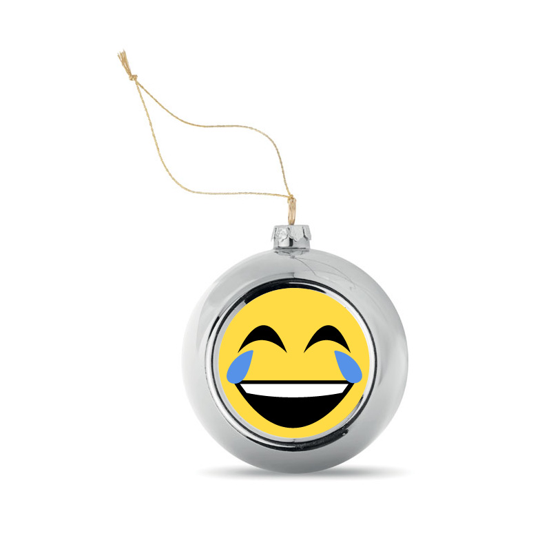 Kerstbal zilver Traanogen