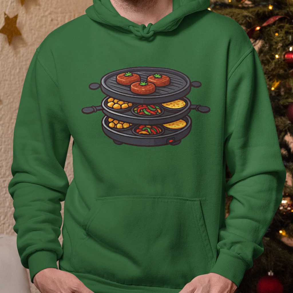 Foute Kerst Hoodie Groen Gourmetstel