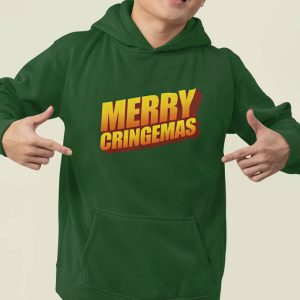 Foute Kerst Hoodie Groen Merry Cringemas