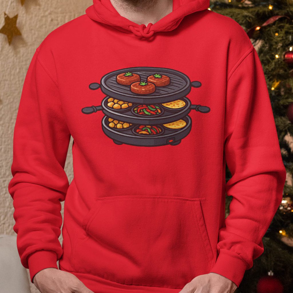 Foute Kerst Hoodie Rood Gourmetstel