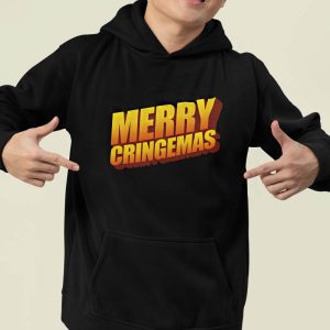 Foute Kerst Hoodie Zwart Merry Cringemas